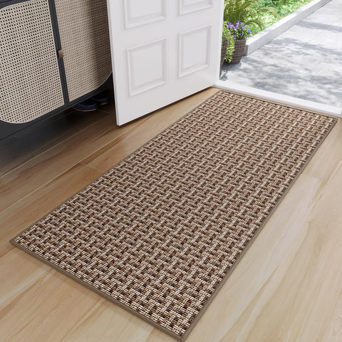YDKGL indoor door mat with textured surface traps dirt and moisture at the entryway.