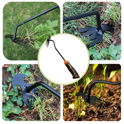 YDKOJGW durable, polished weed puller with a comfortable rubber handle.