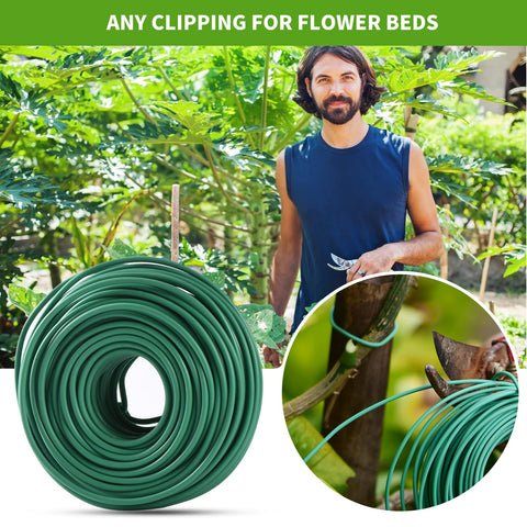 YDSL 3mm diameter garden wire keeps plants and vines in position.