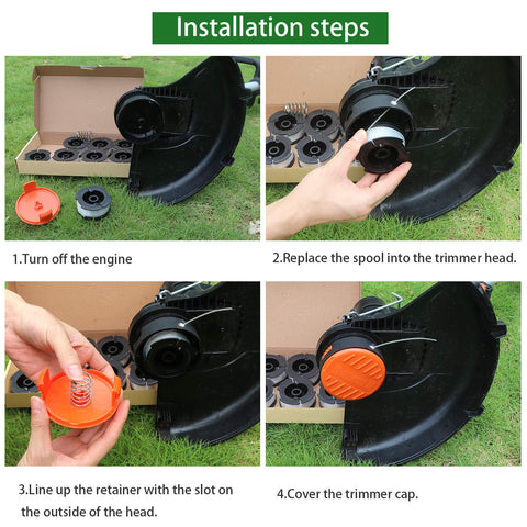 YDSL AF-100 spool compatibility with a range of Black & Decker trimmers.