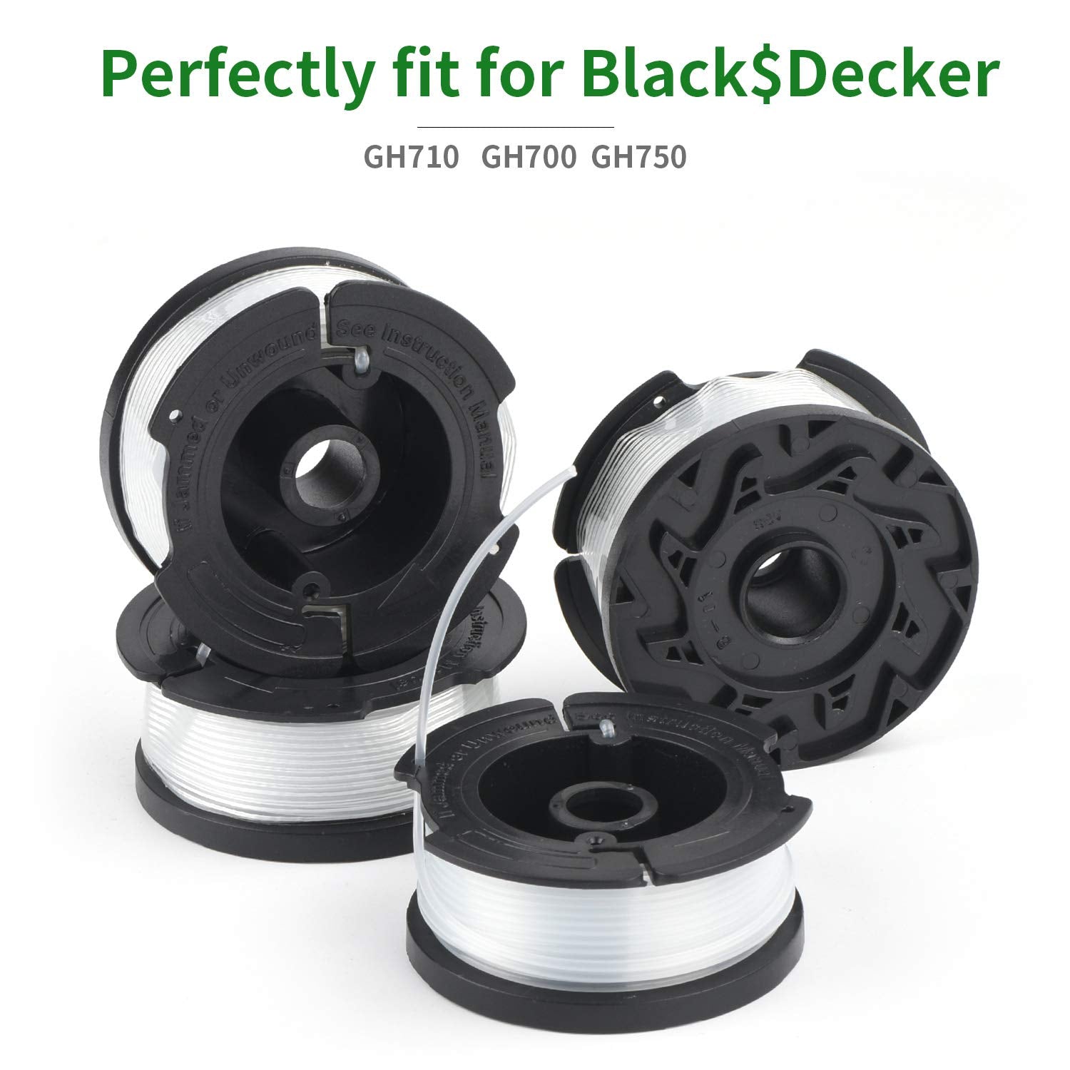 YDSL AF-100 spool packaging contents showing four replaceable spools.