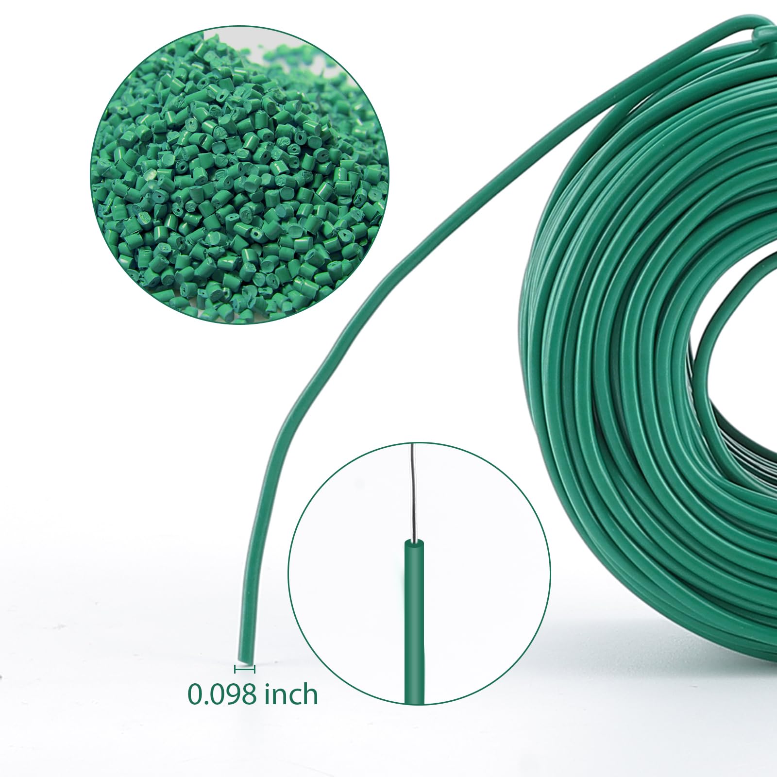 Cuttable and reusable plant ties offer flexible fastening for vines, branches, and flowers.