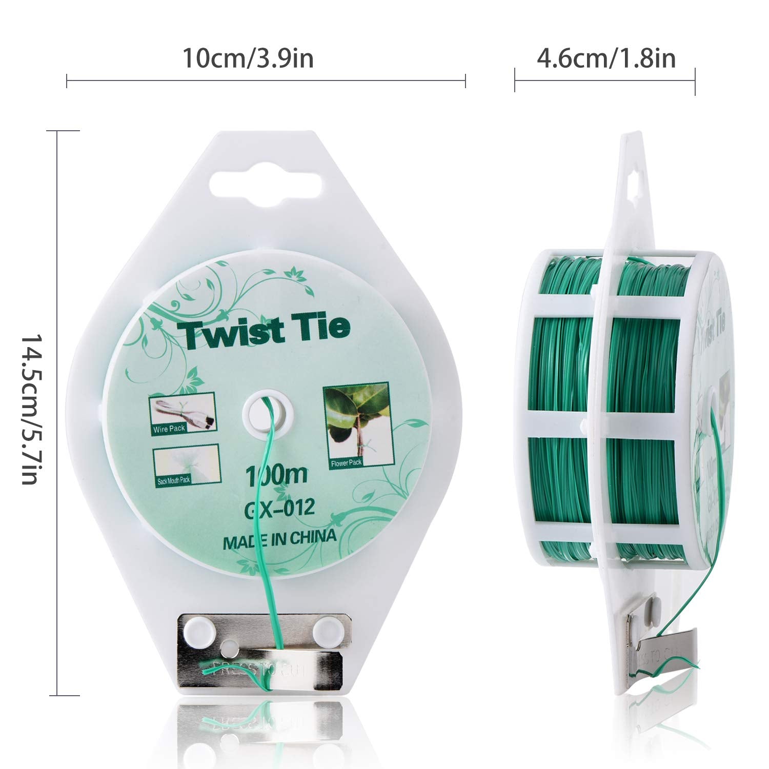 YDSL green plastic-coated wire measures 328 ft for long use