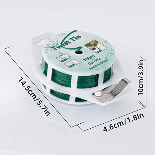 YDSL green plastic-coated wire ties provide long-lasting garden organization and plant support