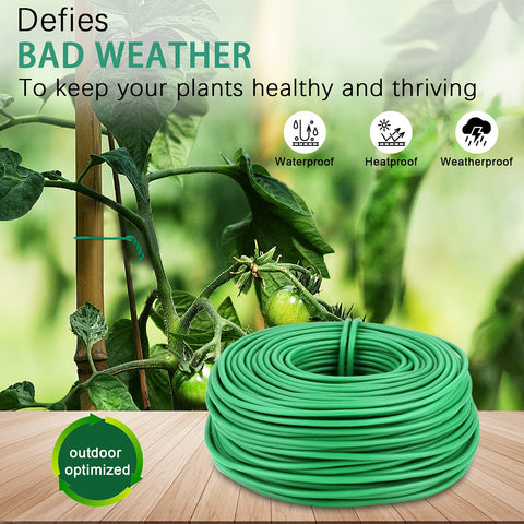 YDSL indoor-outdoor garden tie withstands weather while keeping plants tidy.