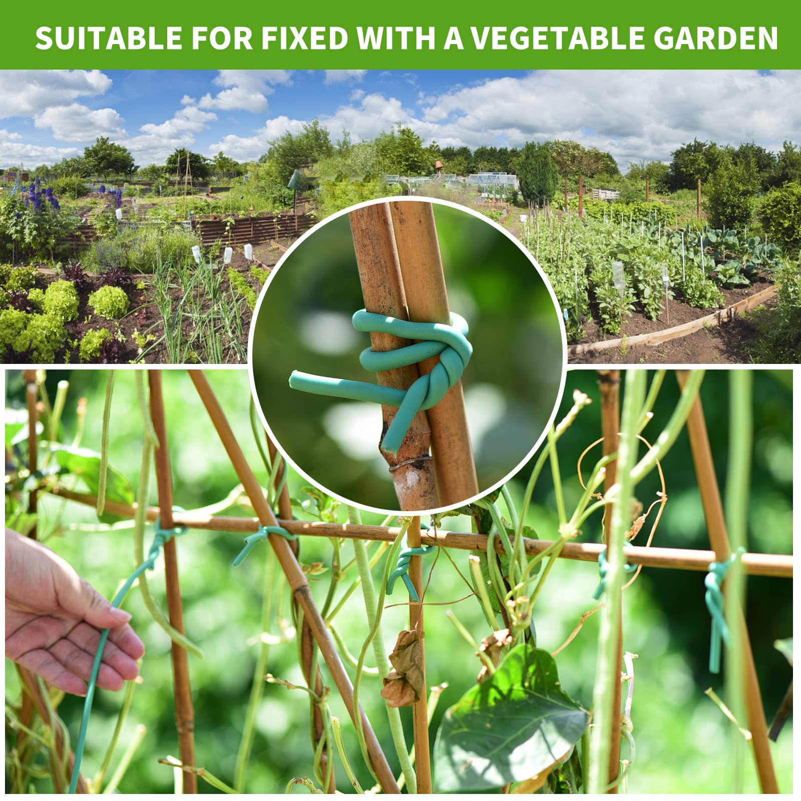 YDSL indoor-outdoor organizer tie for cables and garden trellises.