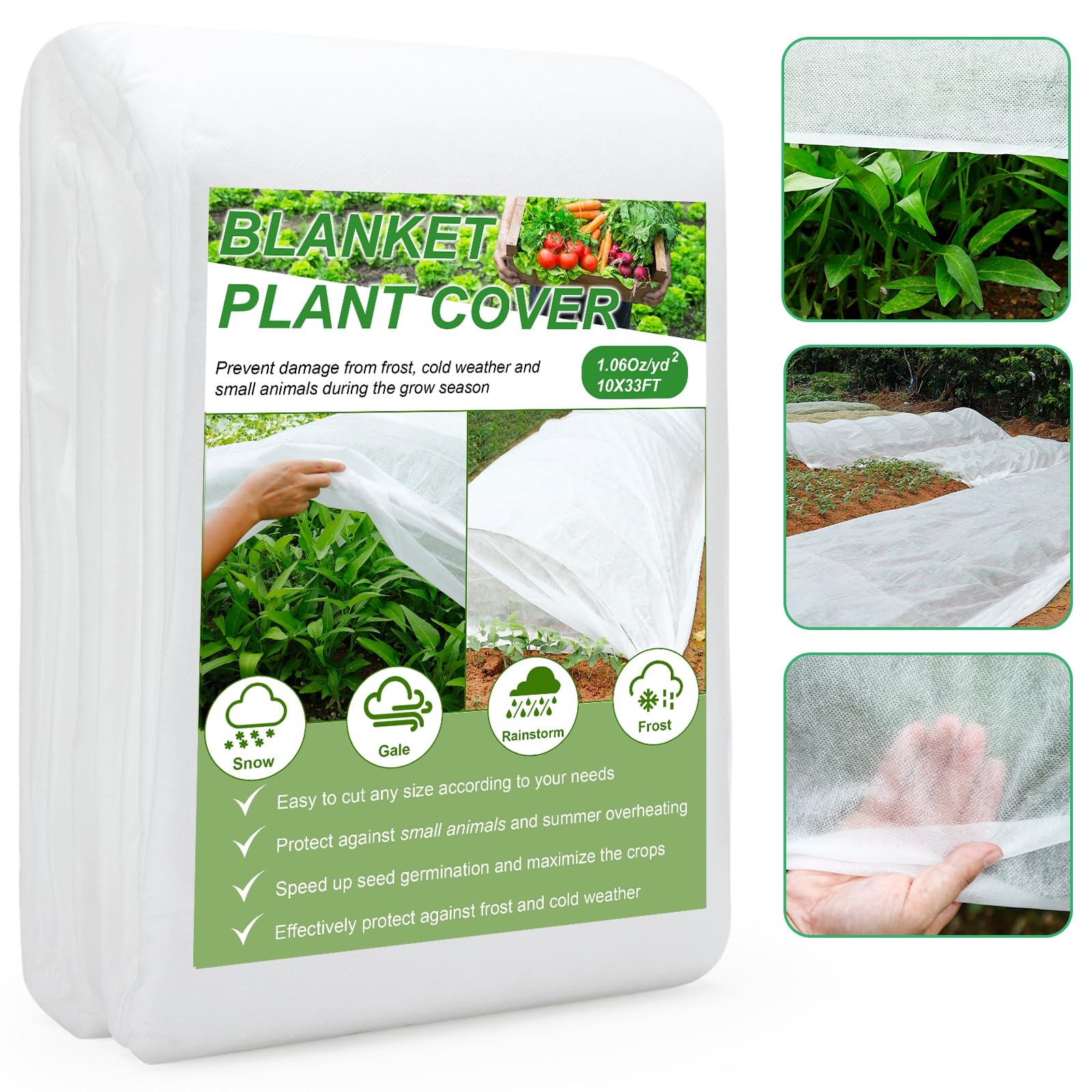 YDSL plant cover with ultra-fine mesh shields seedlings while letting sunlight through.
