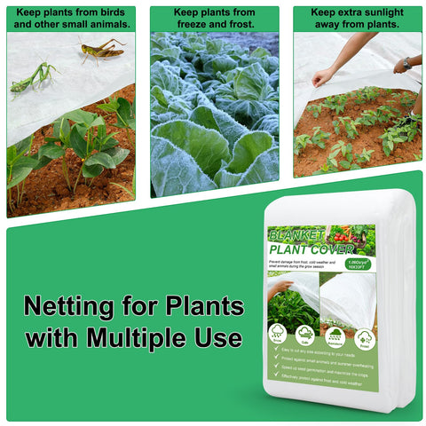 YDSL versatile cover suits vegetables, fruit, and flowers in various garden beds.
