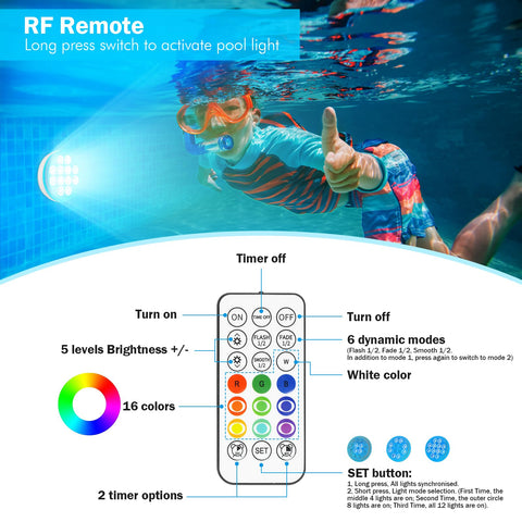 YDXZBC IP68 waterproof pool light withstands immersion and weather.