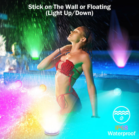 YDXZBC remote control range extends lighting across pool areas.