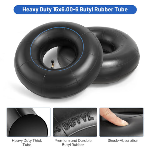 YeYouC inner tube two-pack ready for lawn equipment and carts.