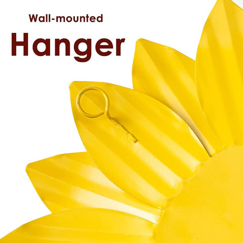 YEAHOME sunflower wall art 3-pack for outdoor or indoor spaces to brighten garden walls.