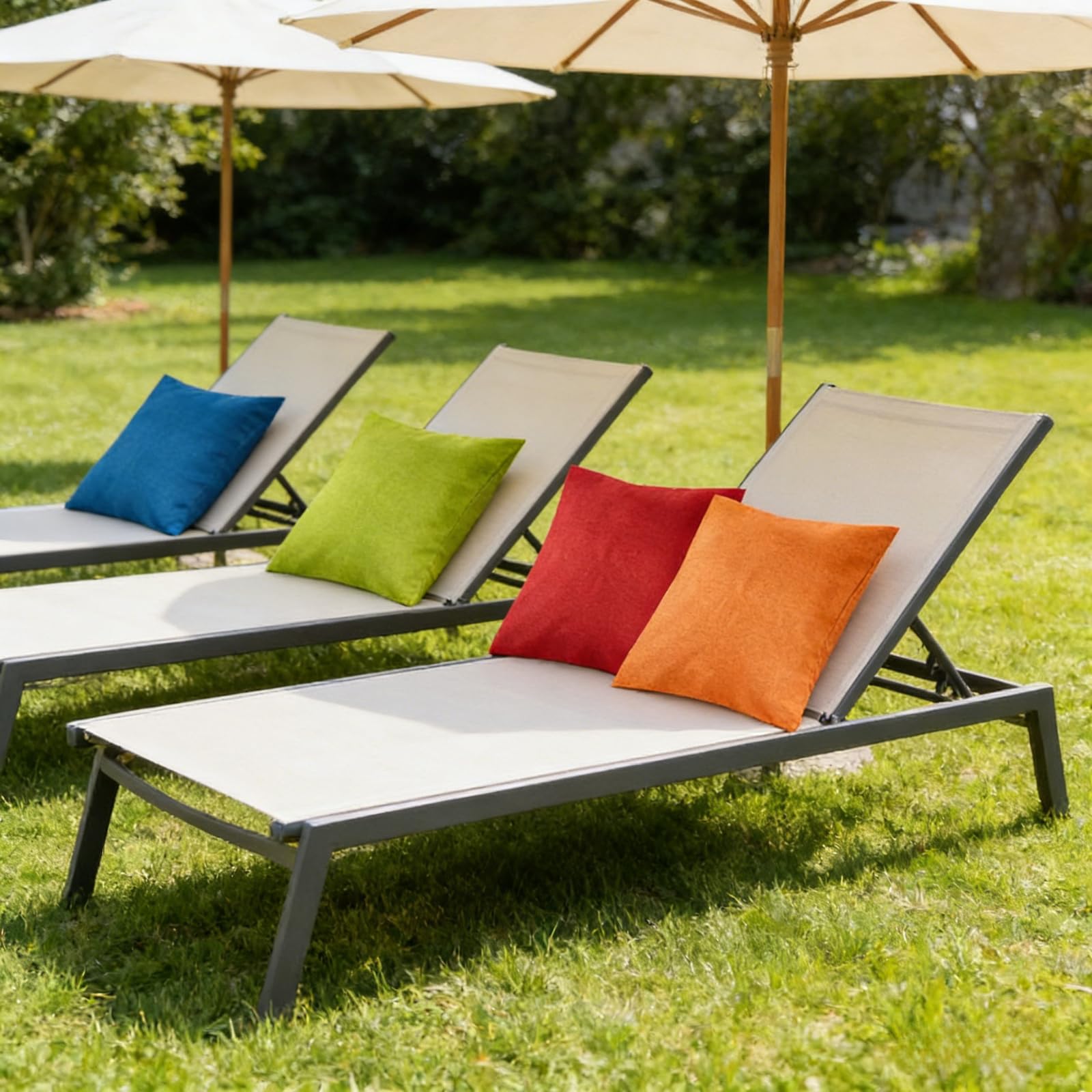 yeabwps indoor-outdoor pillow cover set adds color to living spaces.
