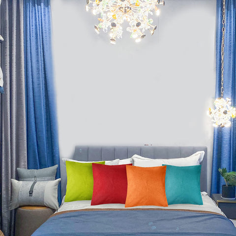 yeabwps pillow cover with invisible zipper for quick insert changes.