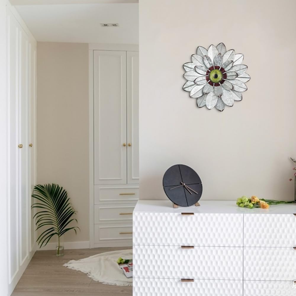 YEAHOME 3D flower wall decor delivers dimensional flair on interior walls.