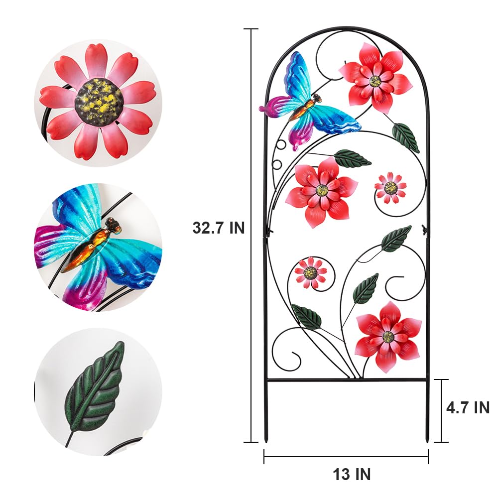 YEAHOME anti-rust metal garden stake delivers durable outdoor decor