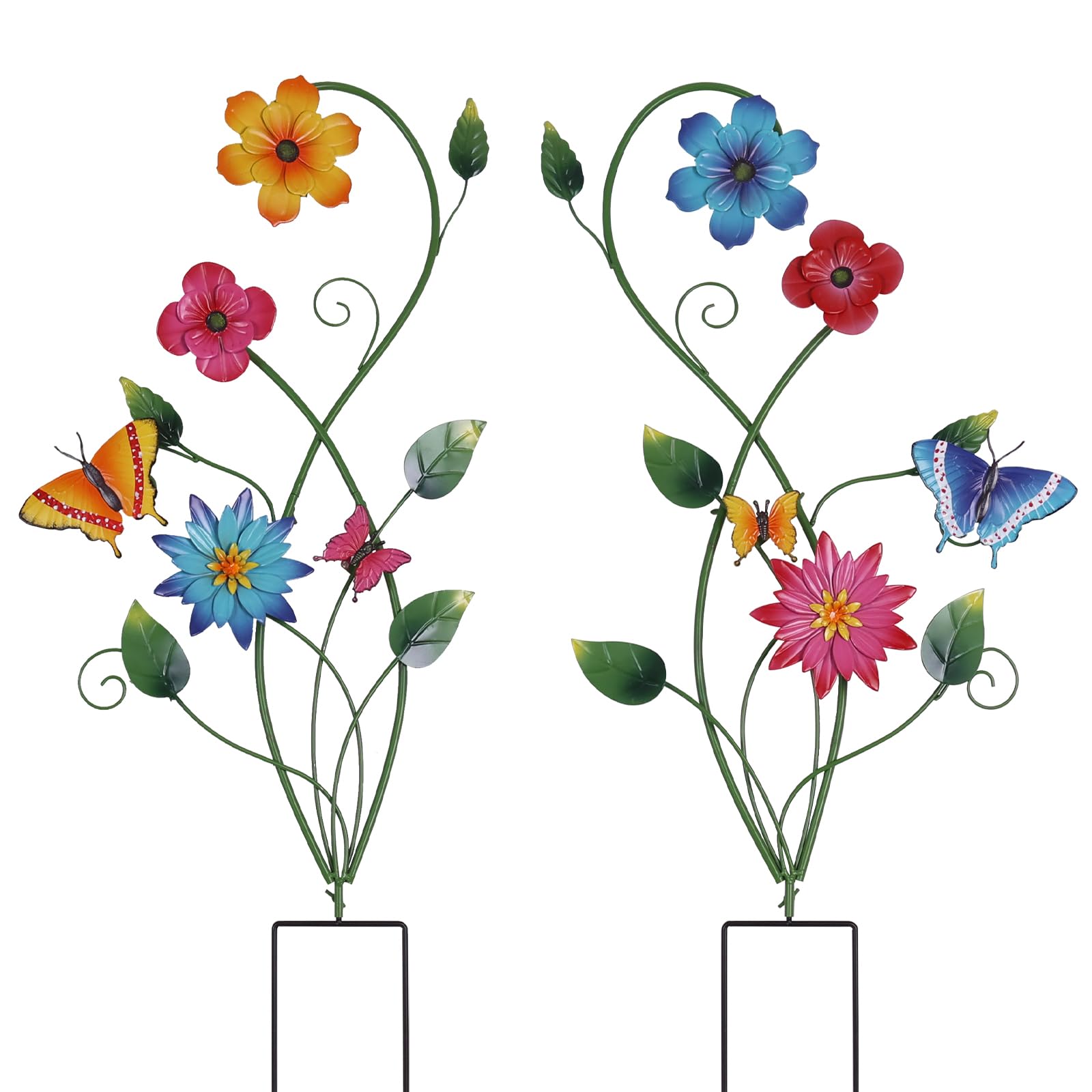 YEAHOME butterfly garden stake adds vibrant color to your outdoor space