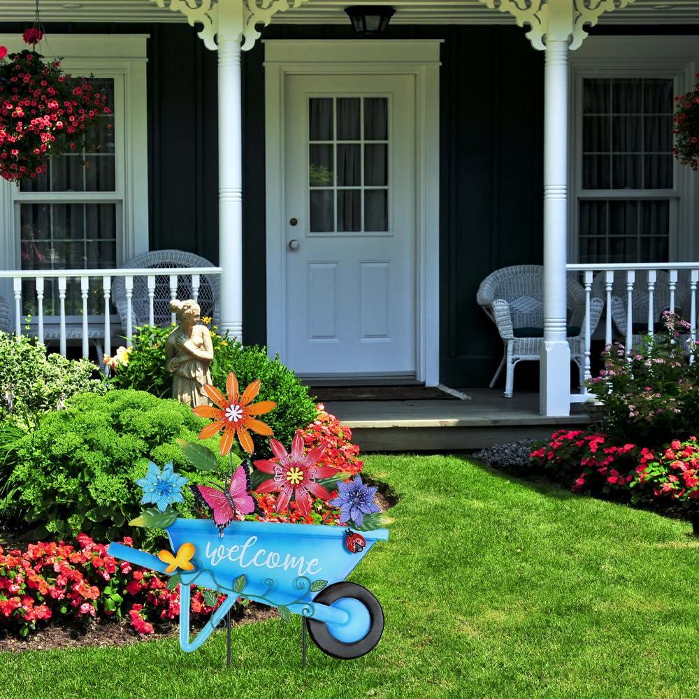 YEAHOME decorative garden sign adds spring atmosphere to porch