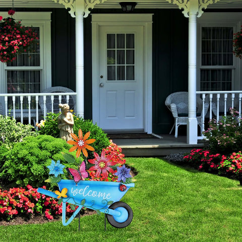 YEAHOME decorative garden sign adds spring atmosphere to porch