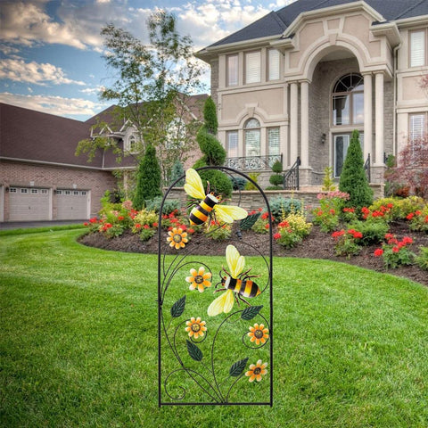 YEAHOME easy-to-assemble garden stake kit for fast yard decoration.