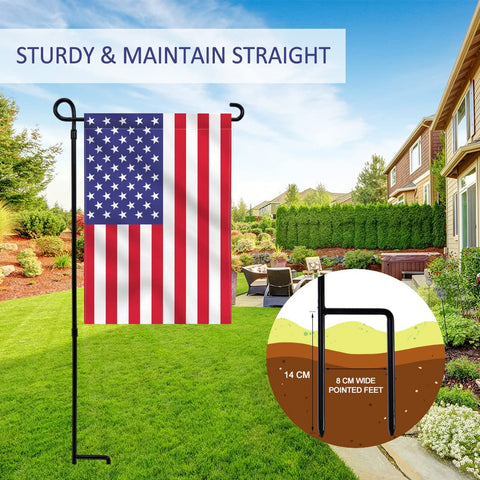 YEAHOME flag stand assembly joints enable quick, secure setup