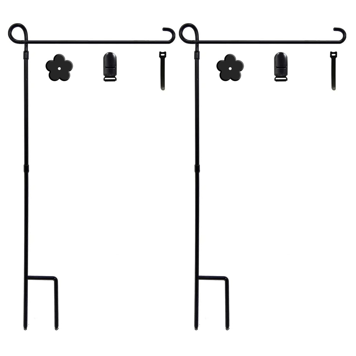 YEAHOME garden flag holder stand with a sturdy base for windy days.