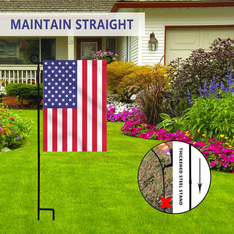 YEAHOME garden flag stand fits small flags up to 12.5 inches