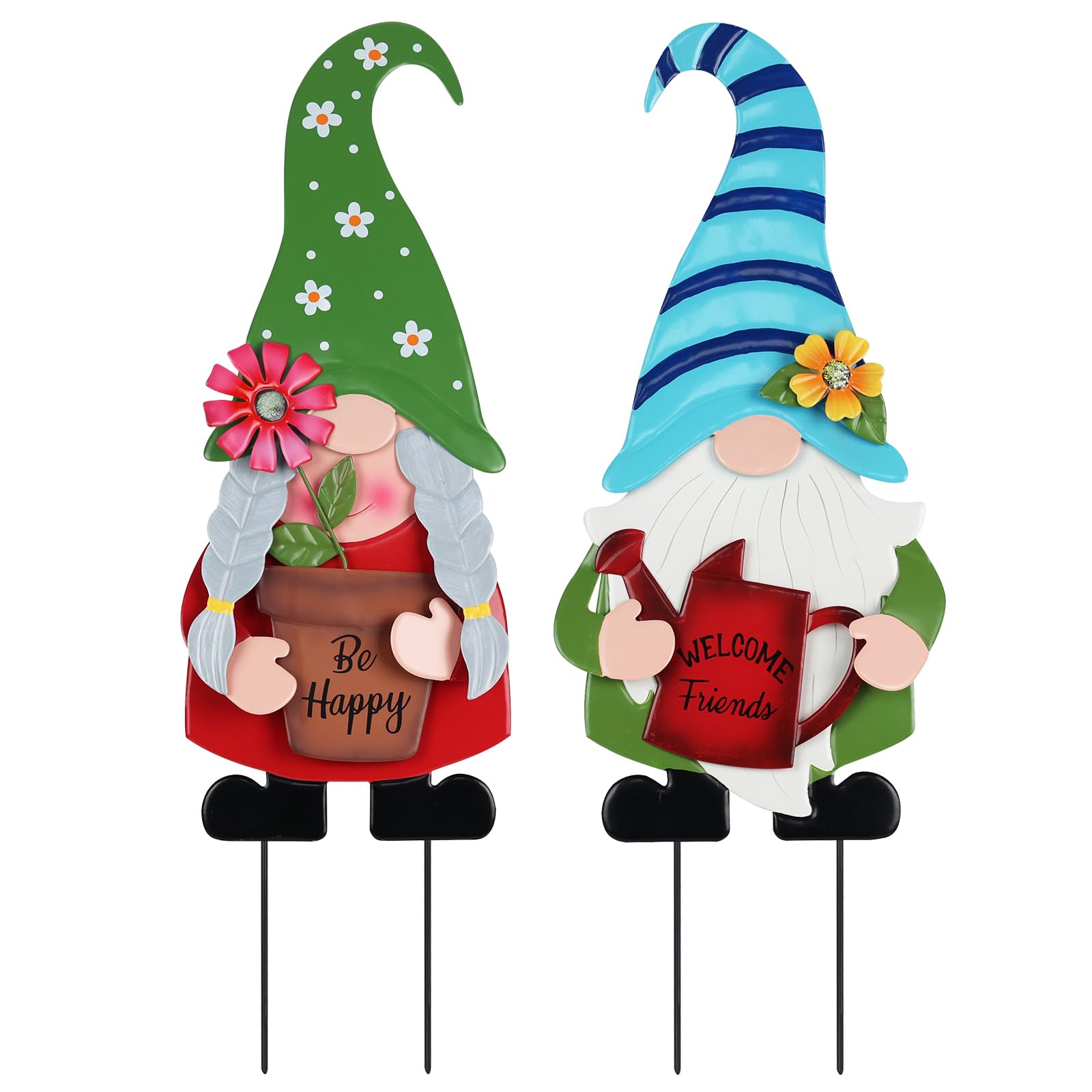 YEAHOME gnome with watering can adds welcoming charm to your garden