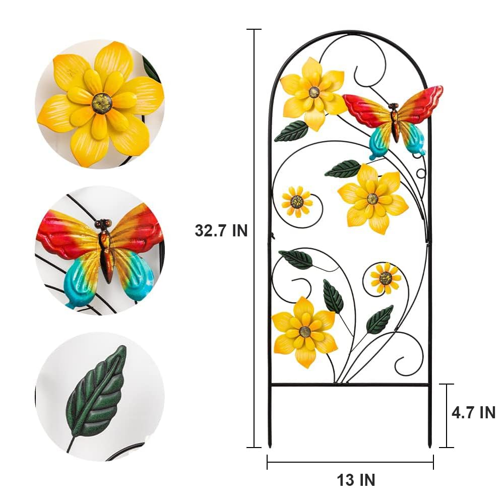 YEAHOME ground stake with dual anchors ensures stable garden installation.