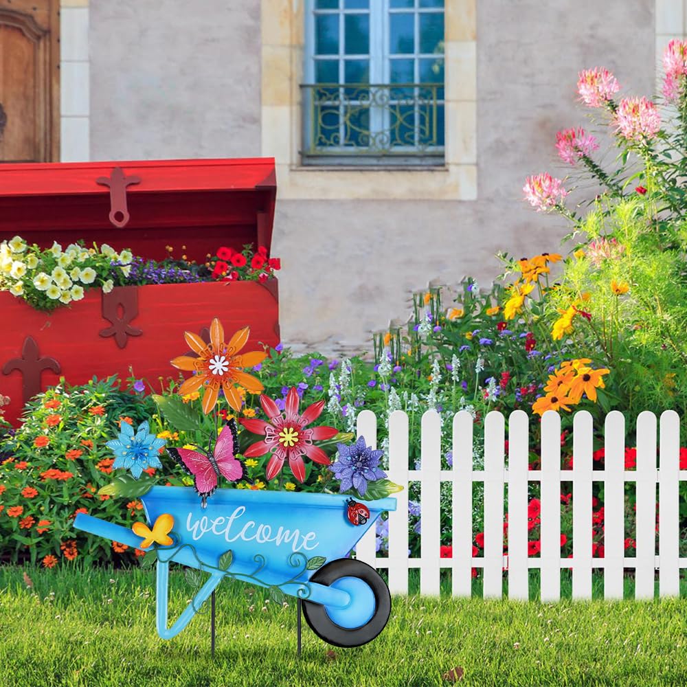 YEAHOME heavy-duty anti-rust garden stake for lasting outdoor decor