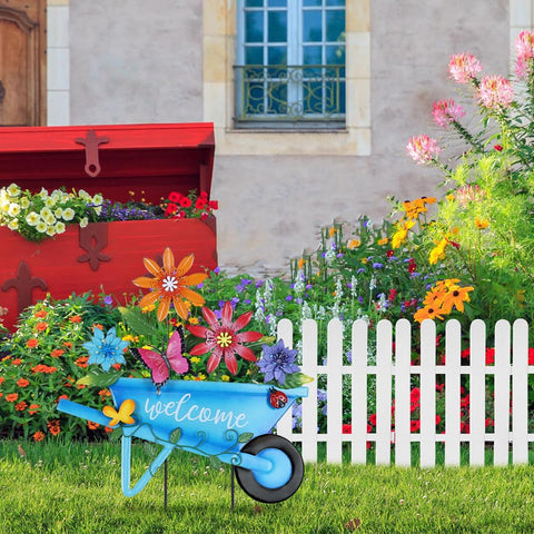 YEAHOME heavy-duty anti-rust garden stake for lasting outdoor decor