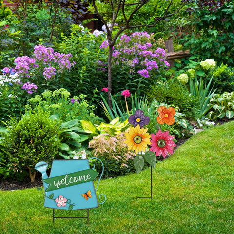 Anti-rust finish keeps color vibrant through sun and rain.