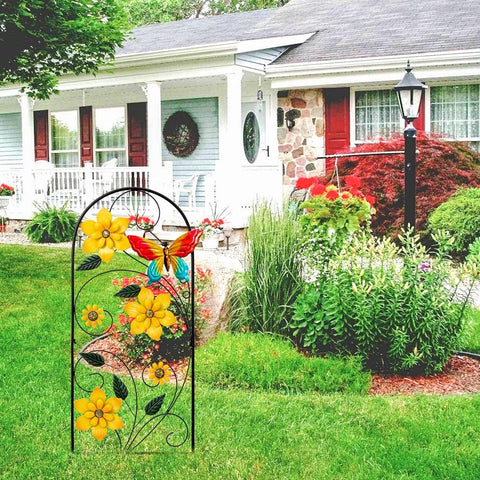 YEAHOME metal yard art for durable outdoor decor and long-lasting color.
