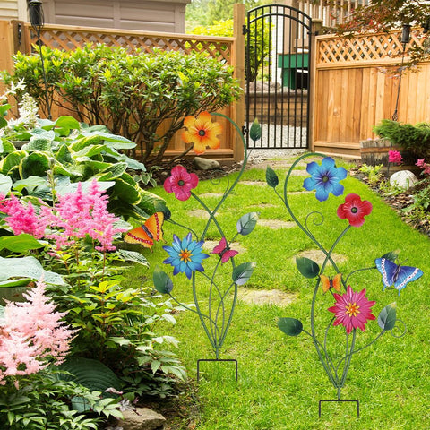 YEAHOME garden stake brings lively spring atmosphere to yards and patios