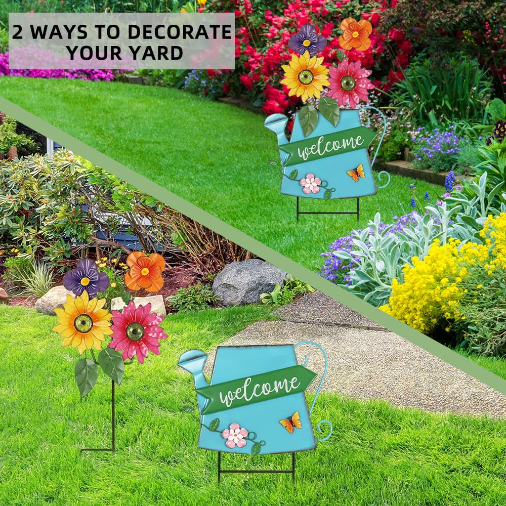 YEAHOME spring flowers in four colors add seasonal charm to any lawn.