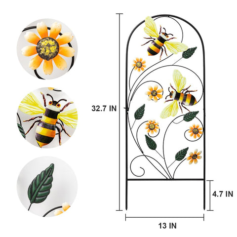YEAHOME spring garden decor with hand-painted finish enhances outdoor detail.