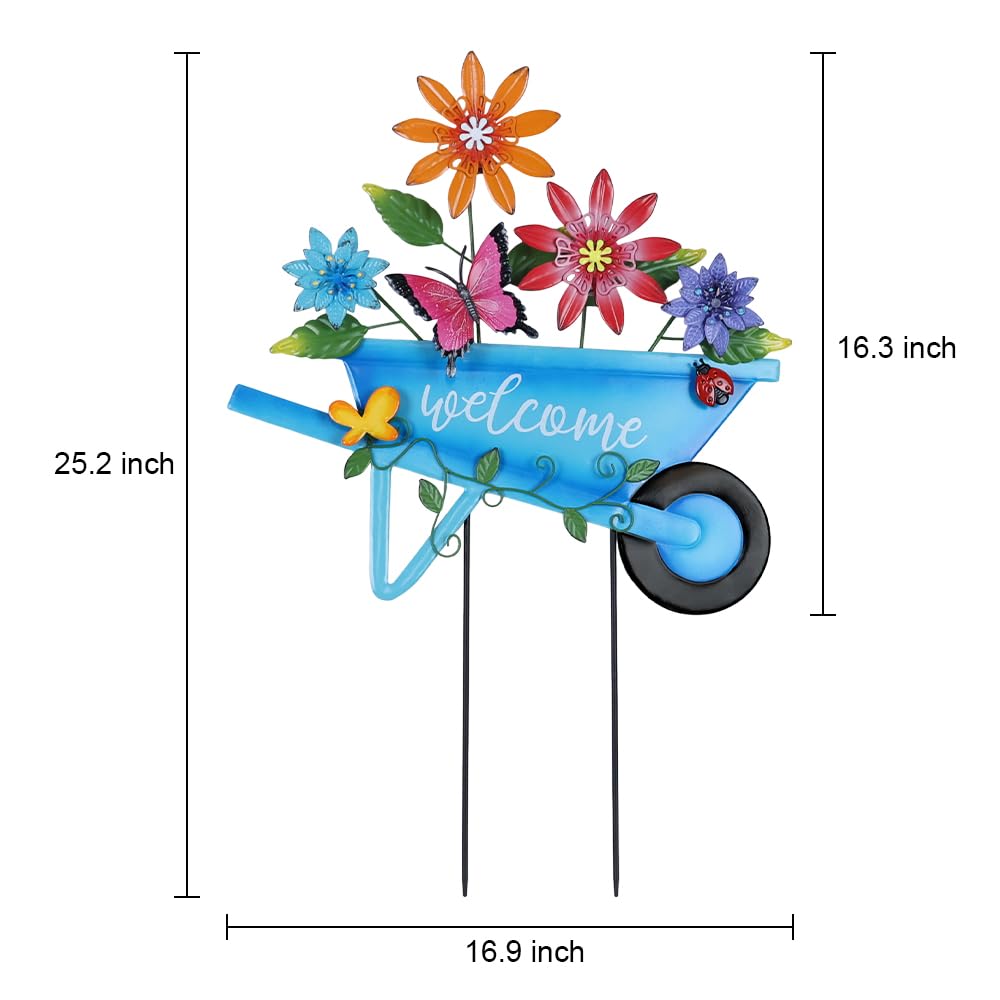 YEAHOME spring decoration featuring butterflies and a ladybug for outdoor charm