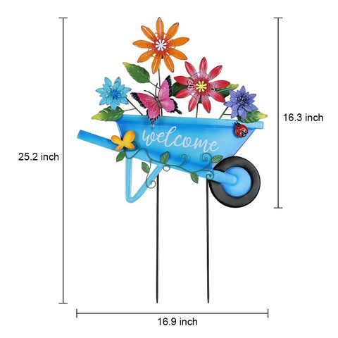 YEAHOME spring decoration featuring butterflies and a ladybug for outdoor charm