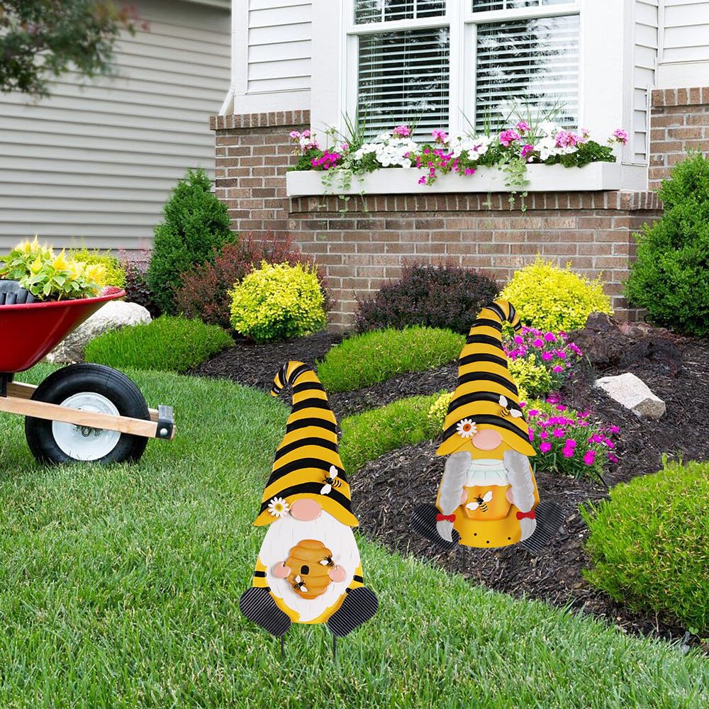 YEAHOME spring garden stake front porch creates a friendly entryway.
