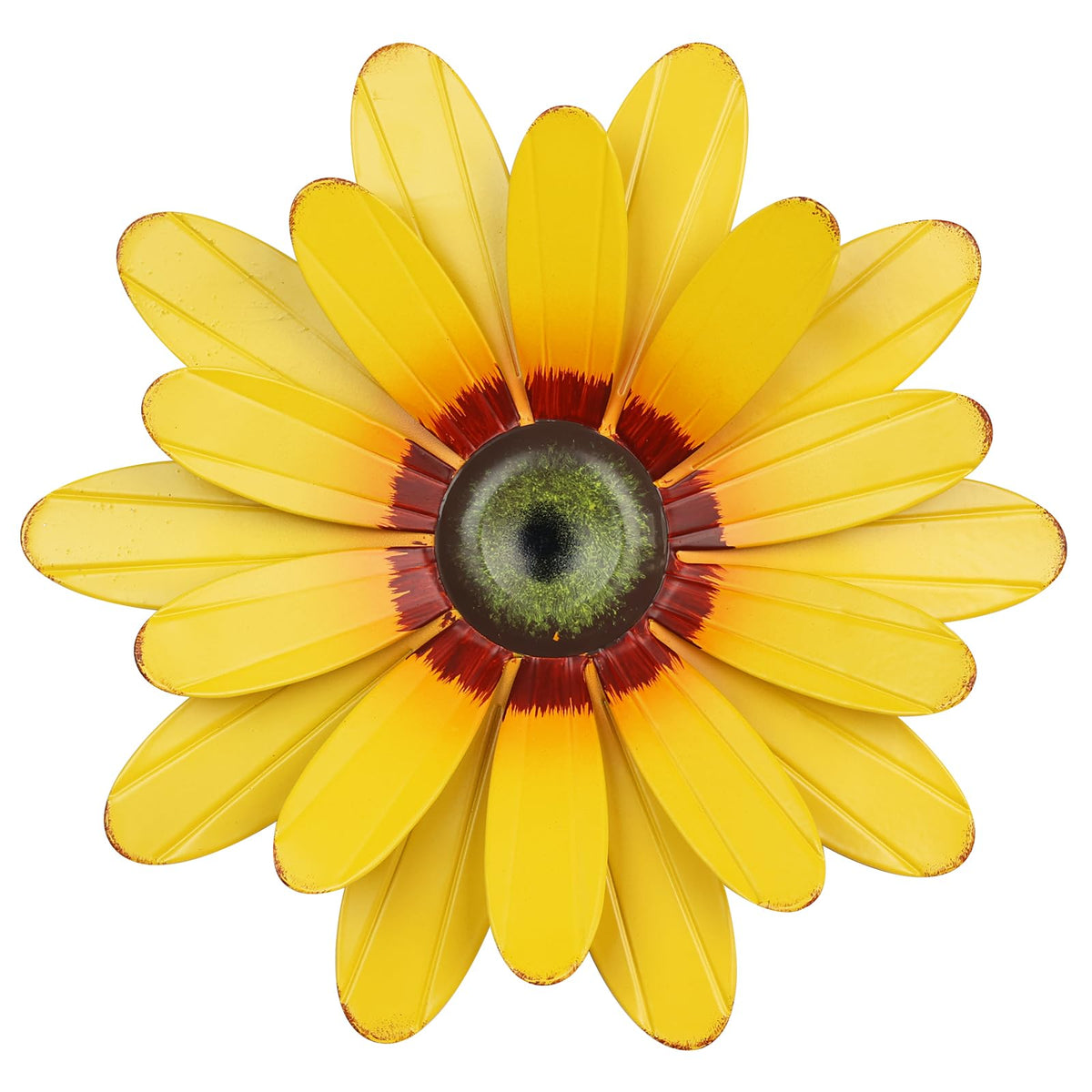 YEAHOME sunflower garden decor 11-inch metal wall art brightens indoor spaces