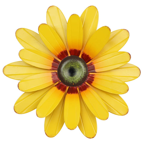 YEAHOME sunflower garden decor 11-inch metal wall art brightens indoor spaces