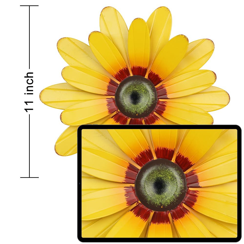 YEAHOME sunflower wall art outdoor ready for indoor or outdoor use