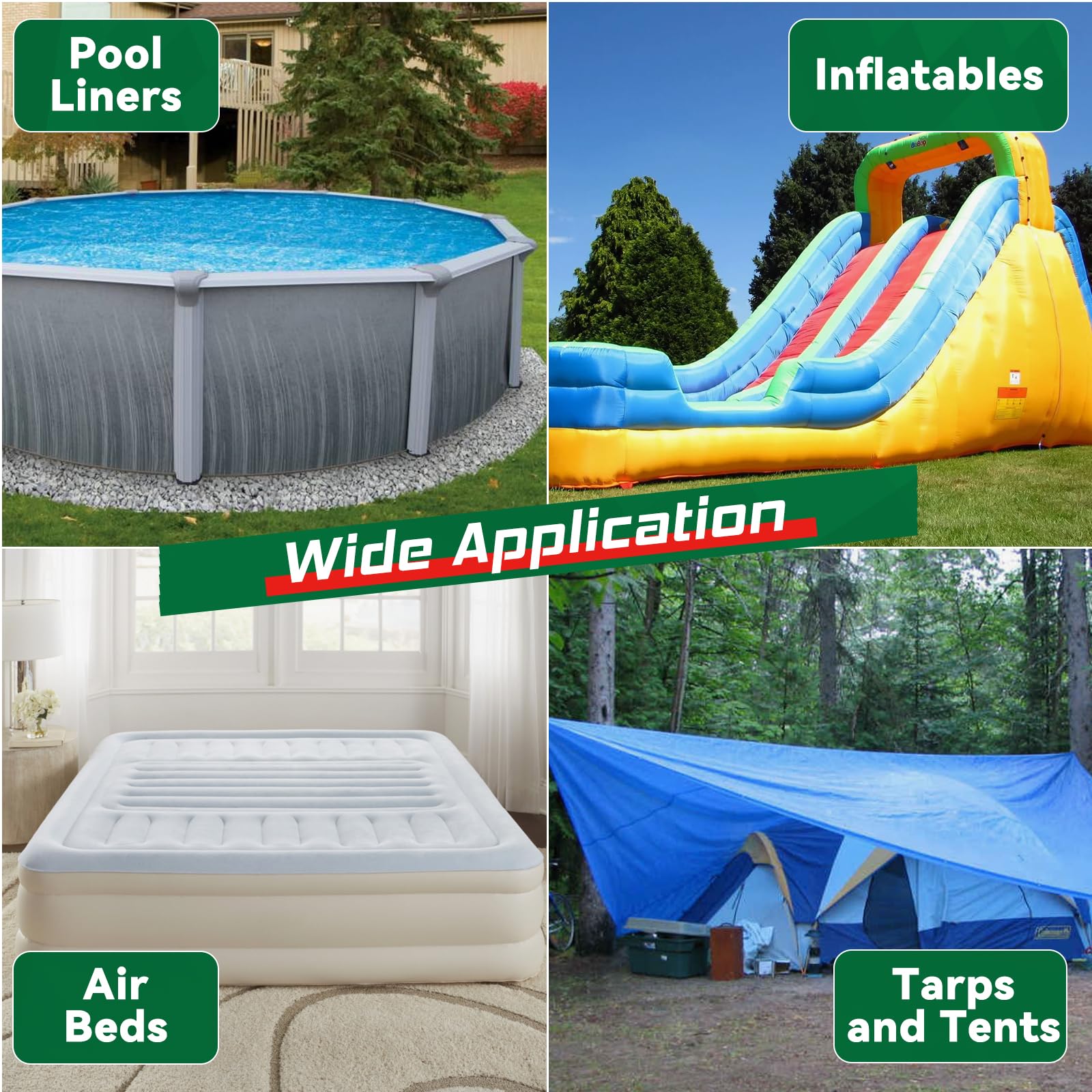 Yeardera vinyl cement pool tub repair suitable for pools and hot tubs.