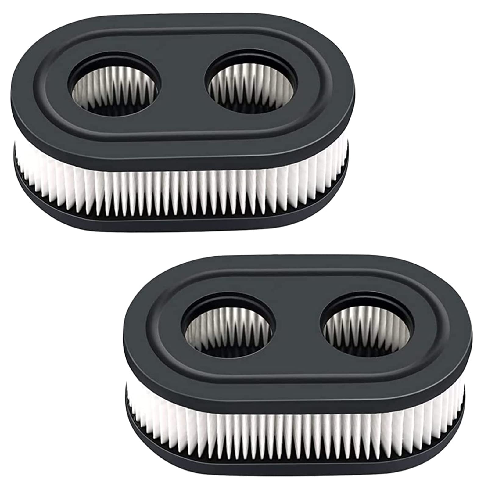 YUEARN 2-pack air filter side view shows durable cartridge for engine protection