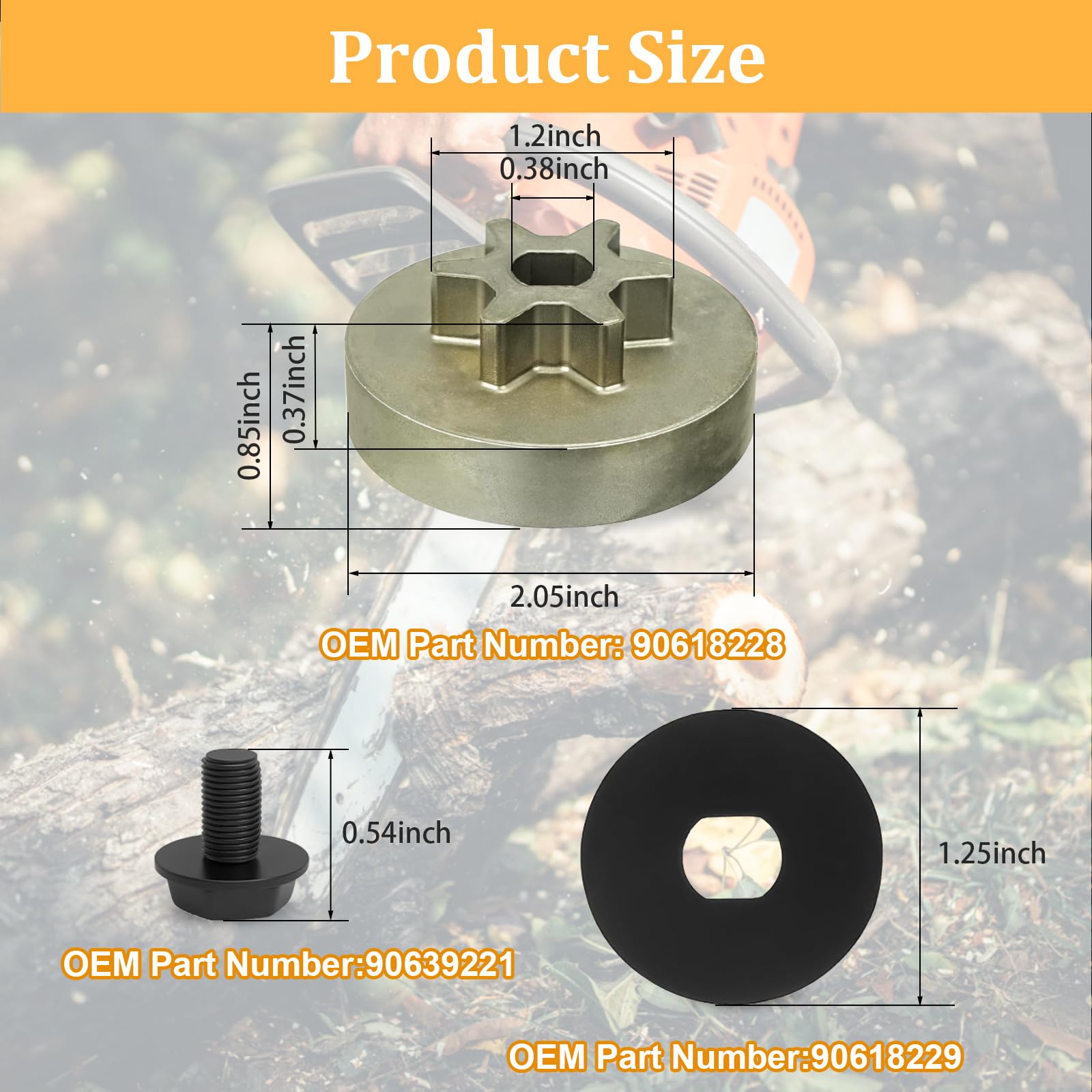 YUEARN drive sprocket for DeWalt DCCS670B improves longevity and secure drive alignment