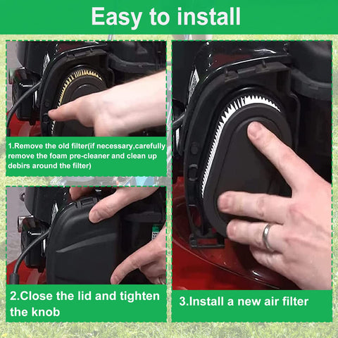 YUEARN engine fitment image shows compatibility with multiple lawn mower models