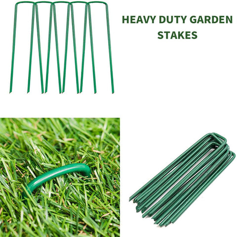 Yeasing garden pegs 6-inch stakes hold down landscape plastic and ground sheets for weed control.