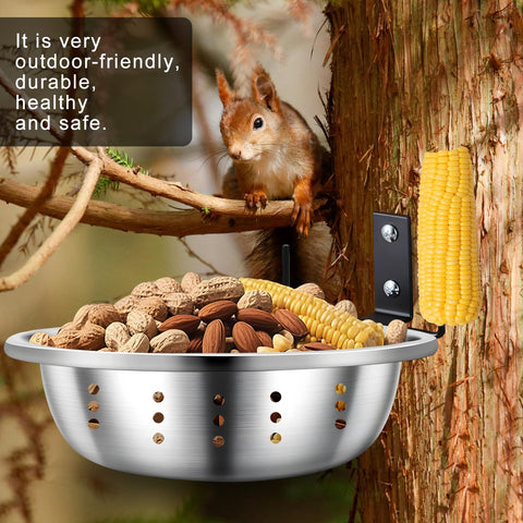 YEBGMS easy-install feeder attaches securely to trees or fences.