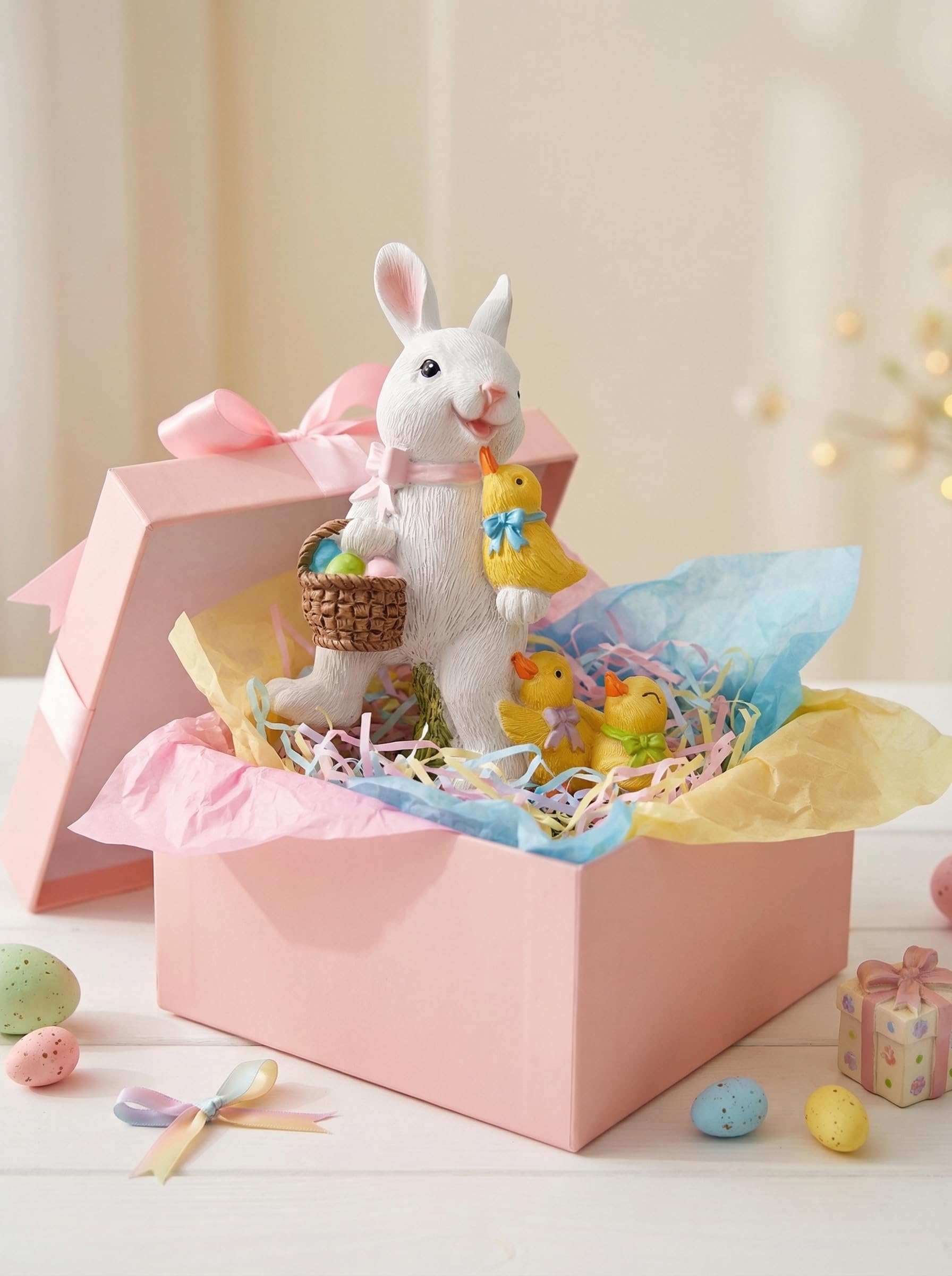 YECRUX gift-ready bunny decor ideal for Easter gifts