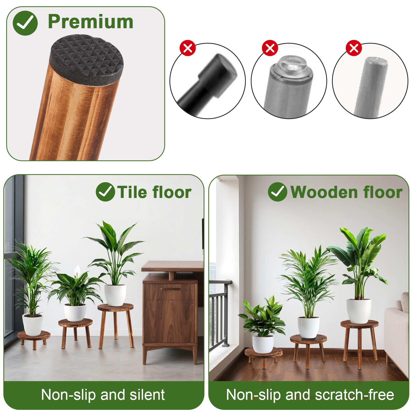 Yedcxup high-low design for placing plants and decor